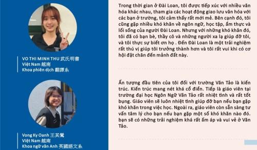 Du học sinh Việt Nam tại ĐH Ngoại ngữ Văn Tảo: Những trải nghiệm khó quên